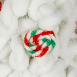 Northlight Plush Tree With Peppermint And Candy Canes Christmas Decoration - 16.5" -Northlight GUEST 004d8f9d 7185 4645 ae01 64ce1f8725a4