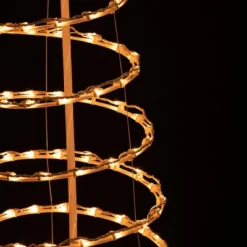 Northlight Spiral Cone Tree Lighted Outdoor Christmas Decoration - 6' - Clear Lights -Northlight GUEST 0068f14d 1a82 4e4e ac73 2682229d1caa