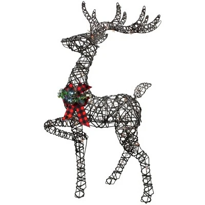 Northlight 60.25" Lighted Reindeer Stag Christmas Decoration 5 Northlight 60.25" Lighted Reindeer Stag Christmas Decoration - Image 3
