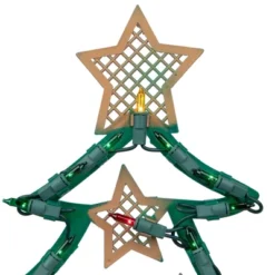 Northlight Lighted Christmas Tree With Stars Window Silhouette - 17.75" -Northlight GUEST 02434b90 ac58 4669 bc9c 1096805318ac