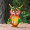 Northlight 11" Orange And Green Metal Owl Outdoor Decoration -Northlight GUEST 03962310 0042 4bf8 b4f7 ed00e8e1e104