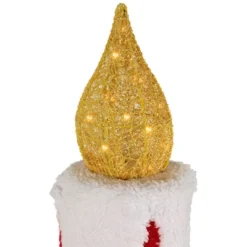 Northlight 3D LED Lighted Striped Candle Christmas Outdoor Decoration - 30" - Red And White -Northlight GUEST 03bddc25 d84a 4a34 83dc 575e3b8d28f9