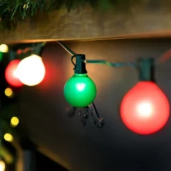 Northlight Frosted G50 Globe Indoor Outdoor Patio Light Set - 9' Green Wire - 10ct -Northlight GUEST 048e15a5 6da3 44c6 a434 3680ffdef980