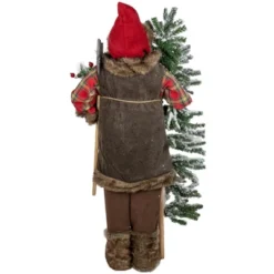 Northlight 48" Santa Claus With Artificial Flocked Alpine Tree Christmas Figure 12 Northlight 48" Santa Claus With Artificial Flocked Alpine Tree Christmas Figure -Northlight GUEST 04e167ef 0dbf 46f7 81dc cb00a0a96e56