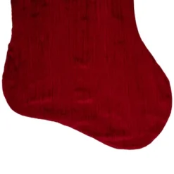 Northlight 50" Red And White Jumbo Velveteen Christmas Stocking -Northlight GUEST 053ba7c2 c8dd 44dd 89a5 cf178ccee801
