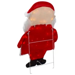 Northlight Lighted 2D Chenille Santa Outdoor Christmas Decoration - 32" - Warm White Lights -Northlight GUEST 05d9f587 49cb 45b4 a2a4 ac7dae1238bb