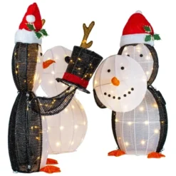 Northlight LED Lighted Penguins Building Snowman Outdoor Christmas Decoration - 35" - Set Of 3 11 Northlight LED Lighted Penguins Building Snowman Outdoor Christmas Decoration - 35" - Set Of 3 -Northlight GUEST 073fdb56 f5fe 4990 9fba 0f3e86636c90