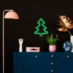 Northlight LED Christmas Tree Neon Lighted Decoration - 9.5" - Green -Northlight GUEST 077e349f b41f 4ff6 ba65 fa49cdbd3909