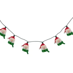 Northlight Snowman Heads With Scarves Christmas Light Set - Clear - 7.5' Green Wire - 10ct -Northlight GUEST 0c1fb6d5 62fd 410d a69a cd4bbfb3929b