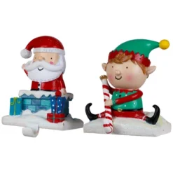 Northlight Santa And Elf Christmas Stocking Holders - 5" - Set Of 2 10 Northlight Santa And Elf Christmas Stocking Holders - 5" - Set Of 2 -Northlight GUEST 0c249a5c aede 4dc2 b9c2 c8a31b38a698