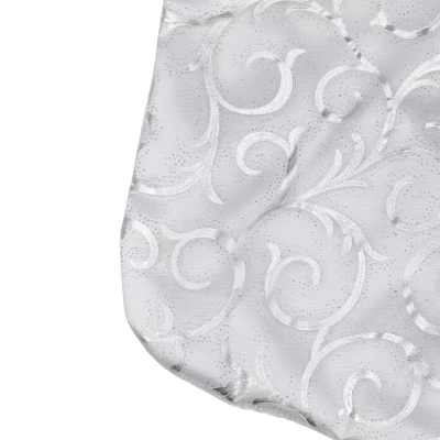 Northlight 19” White And Silver Filigree Christmas Stocking With Bows 7 Northlight 19” White And Silver Filigree Christmas Stocking With Bows - Image 5