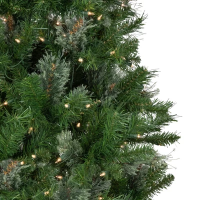 Northlight Pre-Lit Medium Mixed Cashmere Pine Artificial Christmas Tree - 6.5' - Clear Lights 4 Northlight Pre-Lit Medium Mixed Cashmere Pine Artificial Christmas Tree - 6.5' - Clear Lights - Image 2