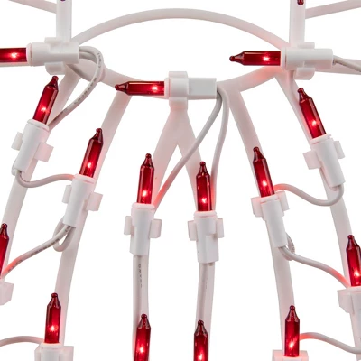 Northlight Lighted Bow Window Silhouette Christmas Decoration - 14" - Red Lights 7 Northlight Lighted Bow Window Silhouette Christmas Decoration - 14" - Red Lights - Image 5