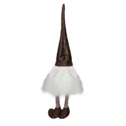 Northlight Rustic Sitting Gnome Christmas Decoration - 12" - White And Brown -Northlight GUEST 0ec9d142 2cc3 402f 9ad4 1ff333d8879d