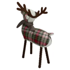 Northlight Standing Plaid Reindeer Christmas Decoration - 13.5" - Red, Green And Brown -Northlight GUEST 0f001da7 c4f6 4014 b6f1 4ca7050520fd