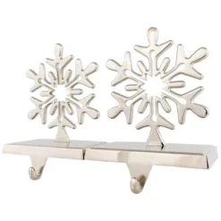 Northlight Set Of 2 Solid Silver Snowflake Cutout Christmas Metal Stocking Holders 6.5" -Northlight GUEST 0fc32998 a258 46dd 8775 ed9bf5481c46