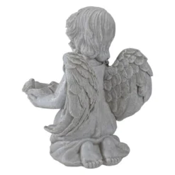 Northlight 9" Kneeling Angel With Flower Bird Feeder Outdoor Garden Statue -Northlight GUEST 0fdc1ffc c189 47f2 9c01 af1df6de366d