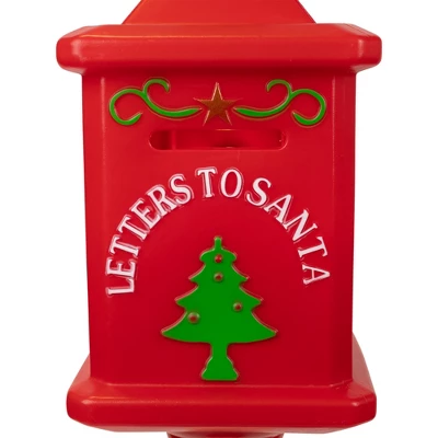 Northlight Lighted Letters To Santa Mail Box Blow Mold Outdoor Christmas Decoration - 40.5" 10 Northlight Lighted Letters To Santa Mail Box Blow Mold Outdoor Christmas Decoration - 40.5" - Image 8