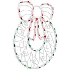 Northlight Lighted Wreath Window Silhouette Christmas Decoration - 16" -Northlight GUEST 1076388d ac1c 448f ae58 2530807f46f9