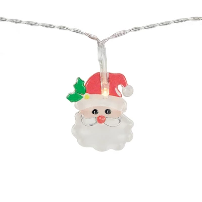 Northlight LED Micro Santa Claus Christmas Light Set - 8" Clear Wire - 10ct 5 Northlight LED Micro Santa Claus Christmas Light Set - 8" Clear Wire - 10ct - Image 3