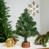 Northlight Mini Canadian Pine Artificial Christmas Tree With Faux Wood Base - 12" - Unlit 1 Northlight Mini Canadian Pine Artificial Christmas Tree With Faux Wood Base - 12" - Unlit -Northlight GUEST 115cd846 78db 4a82 aaea a5a7d4f71193