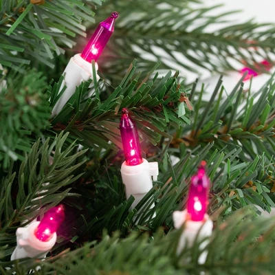Northlight Mini Incandescent Christmas Lights - Pink - 20.25' White Wire - 100ct 5 Northlight Mini Incandescent Christmas Lights - Pink - 20.25' White Wire - 100ct - Image 3