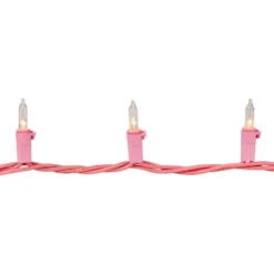 Northlight 50-Count Clear Mini Christmas Light Set - 10' Pink Wire -Northlight GUEST 1307b32d f5f7 4e13 b2a6 69be57670279