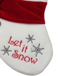 Northlight Embroidered "Let It Snow" Snowman Christmas Stocking - 19" -Northlight GUEST 14ab8de7 f752 4ef6 b16a c5bf66723be6