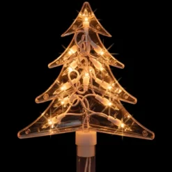 Northlight Lighted Tree Christmas Outdoor Pathway Markers - 26.5" - Set Of 4 -Northlight GUEST 14b3076e fe9d 48cf 8de8 478cfb5d595b