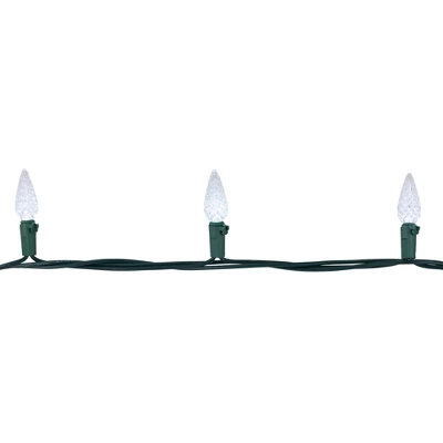 Northlight 70ct Pure White Faceted LED C6 Christmas Light Set - 23ft Green Wire 6 Northlight 70ct Pure White Faceted LED C6 Christmas Light Set - 23ft Green Wire - Image 4