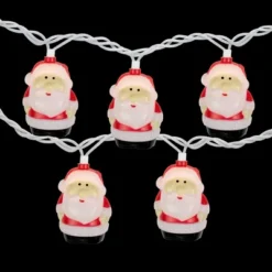 Northlight Santa Claus Christmas Light Set - Clear - 6' Green Wire - 10ct -Northlight GUEST 15dfea26 56f9 4612 9a69 759ed789a9e5