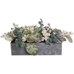 Northlight 10.25" Neutral Colored Pumpkin And Leaves Fall Harvest Floral Arrangement -Northlight GUEST 17496215 d193 4ce0 a220 a25116383ddf