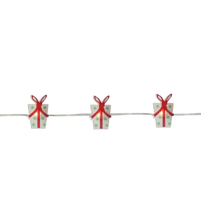 Northlight LED Wrapped Presents Micro Fairy Christmas Lights - Warm White - 6' Silver Wire - 20ct 3 Northlight LED Wrapped Presents Micro Fairy Christmas Lights - Warm White - 6' Silver Wire - 20ct