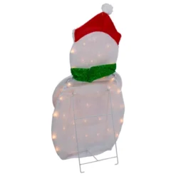 Northlight 32" Lighted 2D Chenille Snowman With Scarf Outdoor Christmas Decoration -Northlight GUEST 1c5e02cf d655 4f56 b2d1 66f6518cdbd7
