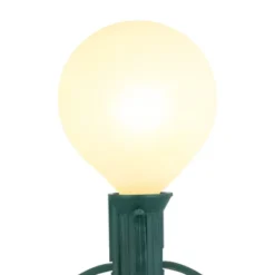 Northlight Frosted G50 Globe Indoor Outdoor Patio Light Set - 9' Green Wire - 10ct -Northlight GUEST 1d8f1ac6 9dc6 4a2e a271 59acb24beabb
