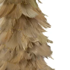 Northlight Small Layered Feathers Cone Tree Christmas Tabletop Decoration - 15.75" -Northlight GUEST 1db2ac48 f466 4a02 a78f 5cbb56018f1f