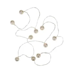 Northlight Battery Operated Metal Ball Christmas Lights - Warm White LED - 6.25' Clear Wire - 10ct 7 Northlight Battery Operated Metal Ball Christmas Lights - Warm White LED - 6.25' Clear Wire - 10ct -Northlight GUEST 1e573320 b7a9 4772 960c 7f59d94f5e4c