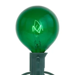 Northlight G50 Globe Indoor Outdoor Patio Light Set - Green - 9' Green Wire - 10ct 10 Northlight G50 Globe Indoor Outdoor Patio Light Set - Green - 9' Green Wire - 10ct -Northlight GUEST 1e631de1 aed5 4fdd 9fed a3f954aa0c65