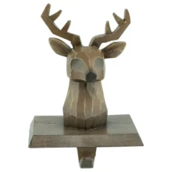 Northlight Set Of 2 Brown Reindeer Head Christmas Stocking Holders 5.75" -Northlight GUEST 20394da7 969c 4fd5 9bf3 f5e801fdb1fe