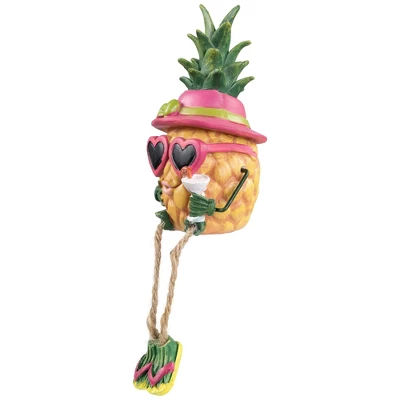 Northlight 6.25" Tropical Girl Pineapple With Cocktail Outdoor Garden Statue 7 Northlight 6.25" Tropical Girl Pineapple With Cocktail Outdoor Garden Statue - Image 5