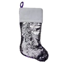 Northlight 22" Red And Silver Reversible Sequined Christmas Stocking -Northlight GUEST 23e173ec acdd 4ae0 b4ca 699d6b152e51