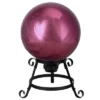 Northlight 10" Mirrored Burgundy Outdoor Patio Garden Gazing Ball -Northlight GUEST 2426ba9e 9a4e 4a65 b281 96111f714bcf