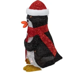 Northlight 19.5" White And Red Lighted Penguin With Santa Hat Outdoor Christmas Decoration -Northlight GUEST 27629f09 8830 419b 8535 39224f128010