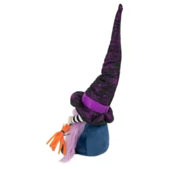 Northlight 14" Black And Purple Witch Gnome With Broom Indoor Halloween Figure -Northlight GUEST 27bec00b 141d 43ac bd5c 9eb6bc1c62ca