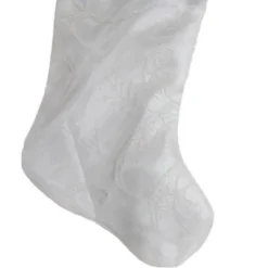 Northlight 20.5-Inch White Glitter Sheer Organza With A Faux Fur Cuff Christmas Stocking -Northlight GUEST 27da0c69 a62f 4e18 aad8 a4d6090ec343