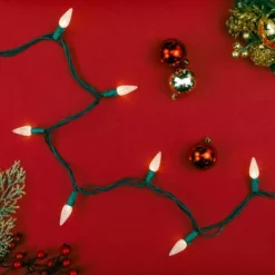 Northlight LED Faceted C6 Christmas Lights - Warm White - 23' Green Wire - 70ct -Northlight GUEST 2839a6cb 1ea6 4126 954a f0095f785342 1