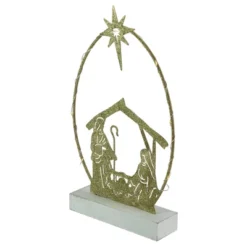 Northlight LED Lighted Glitter Holy Family Nativity Scene Christmas Decoration - 14" -Northlight GUEST 28aaf650 089d 45da a8c6 1d4a76241e08