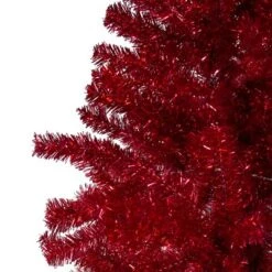 Northlight 6' Metallic Red Tinsel Artificial Christmas Tree - Unlit -Northlight GUEST 29888d96 8b38 47b9 adad f694e30ba60e