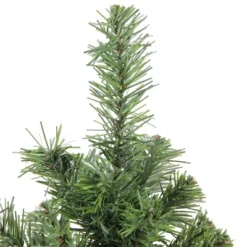 Northlight 1.5 FT Mini Canadian Pine Medium Artificial Christmas Tree With Faux Wood Base, Unlit