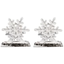 Northlight Double Snowflake Christmas Stocking Holders - 4.75" - Silver - Set Of 2 12 Northlight Double Snowflake Christmas Stocking Holders - 4.75" - Silver - Set Of 2 -Northlight GUEST 2a01bddb 8e64 45b5 bc9b 7d867f844f48